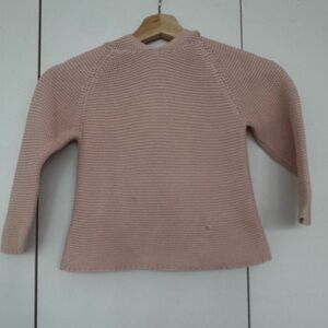 Oeuf Soft Pink Cowl Neck Sweater